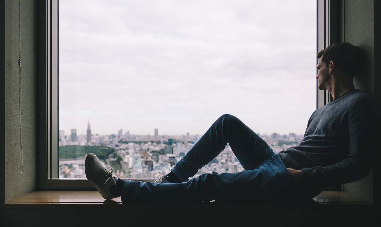 people, man, urban, city, model, fashion, establishment, building, windows, glass, alone, thinking, people, people, people, people, man, alone, alone, alone, alone, thinking, thinking, thinking, thinking, thinking